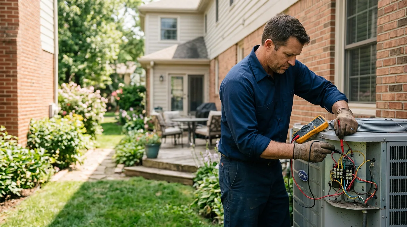 HVAC technician working near Bucksport, ME